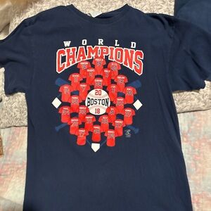 World champions Boston 2018 blue T-shirt